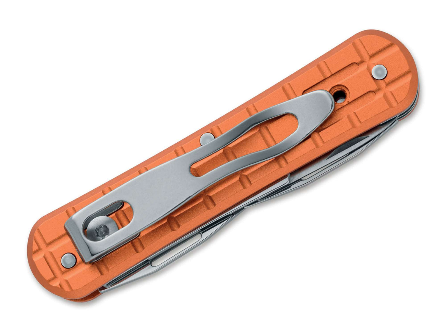 Fox Knives Vulpis 130-F3 Grenade Pattern Aluminum Orange
