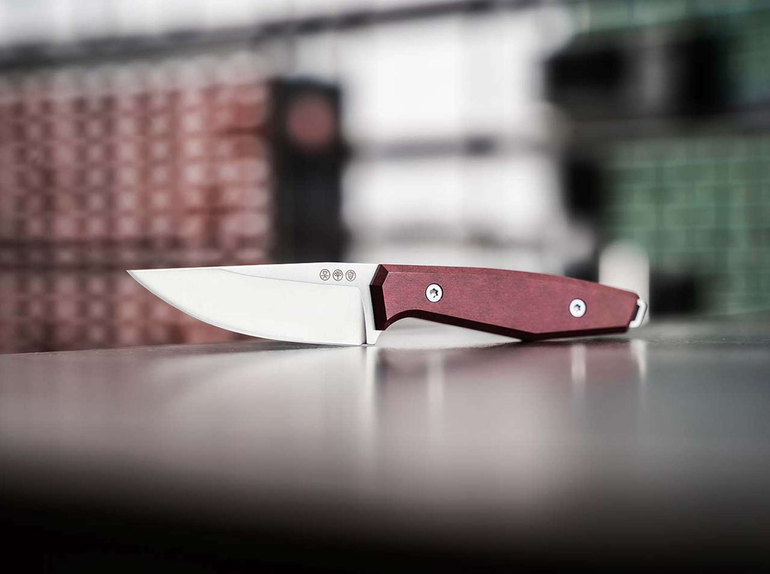 Böker Daily Knives AK1 Droppoint Richlite Redstone Taschenmesser