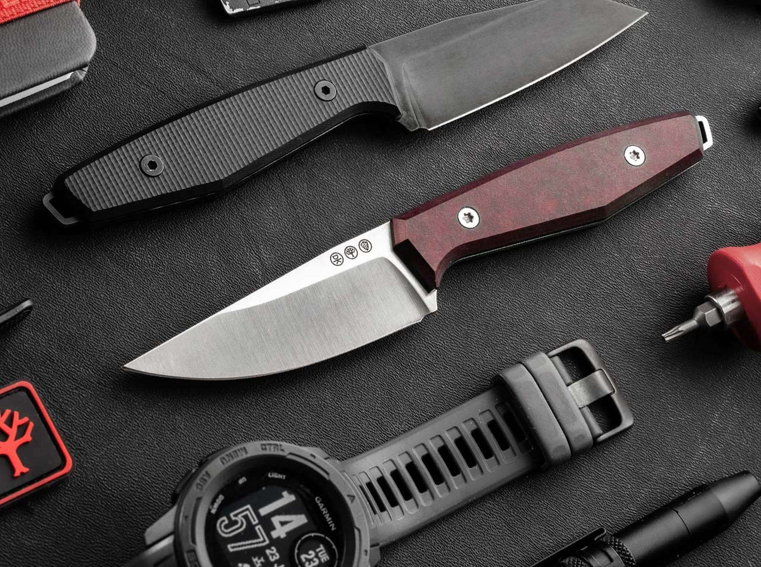 Böker Daily Knives AK1 Droppoint Richlite Redstone Taschenmesser