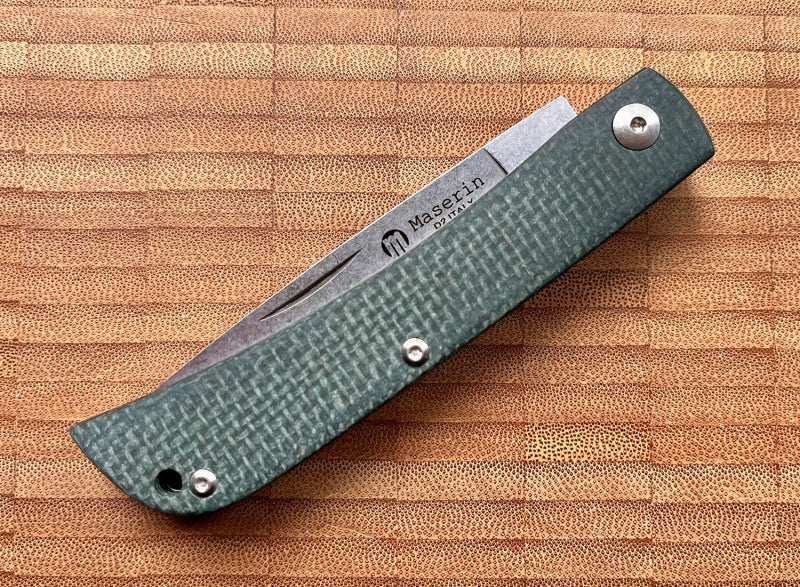 Maserin Scout Green Micarta Taschenmesser, 163-MV Maserin Taschenmesser