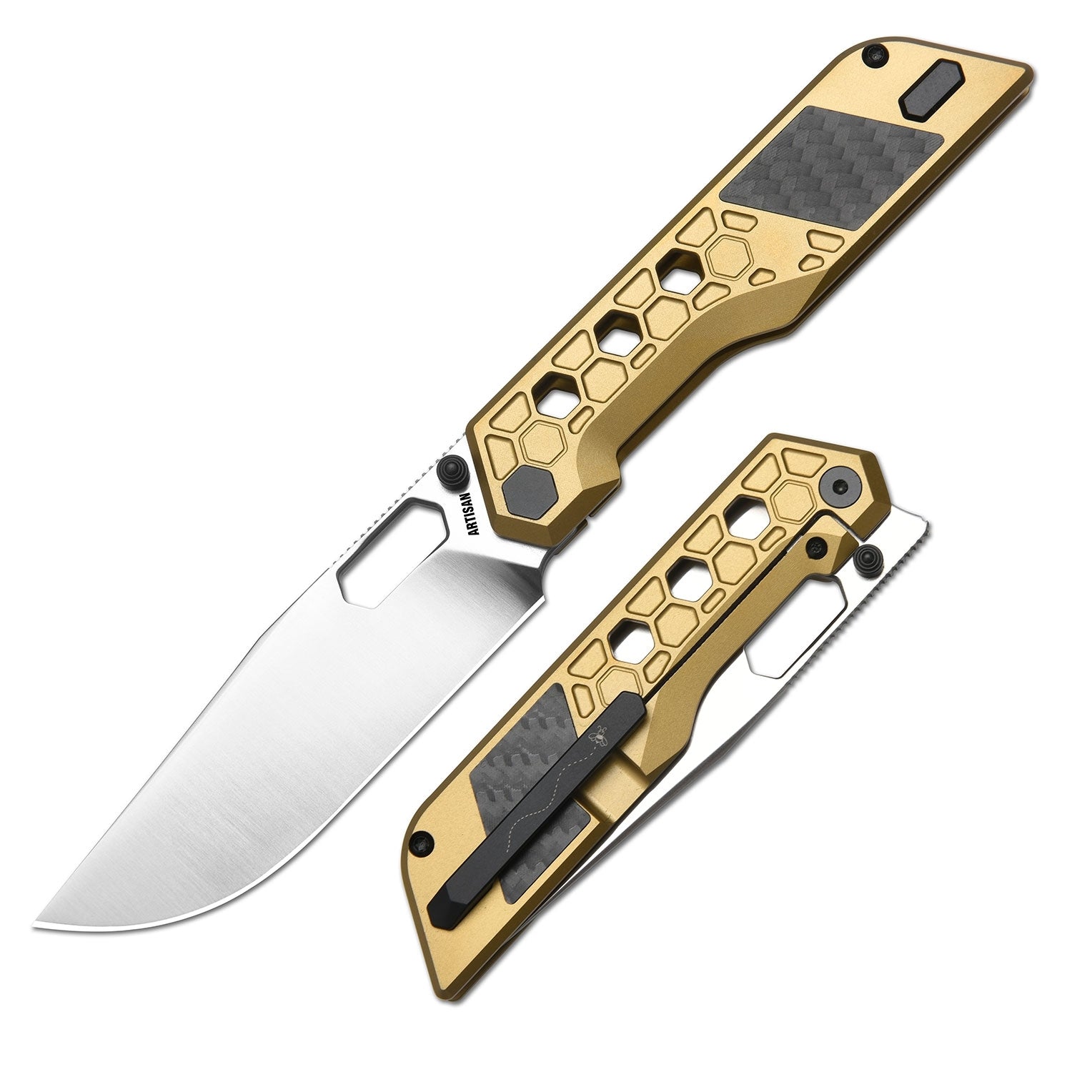 ARTC 1878G-GL Beest S35VN Gold Titanium