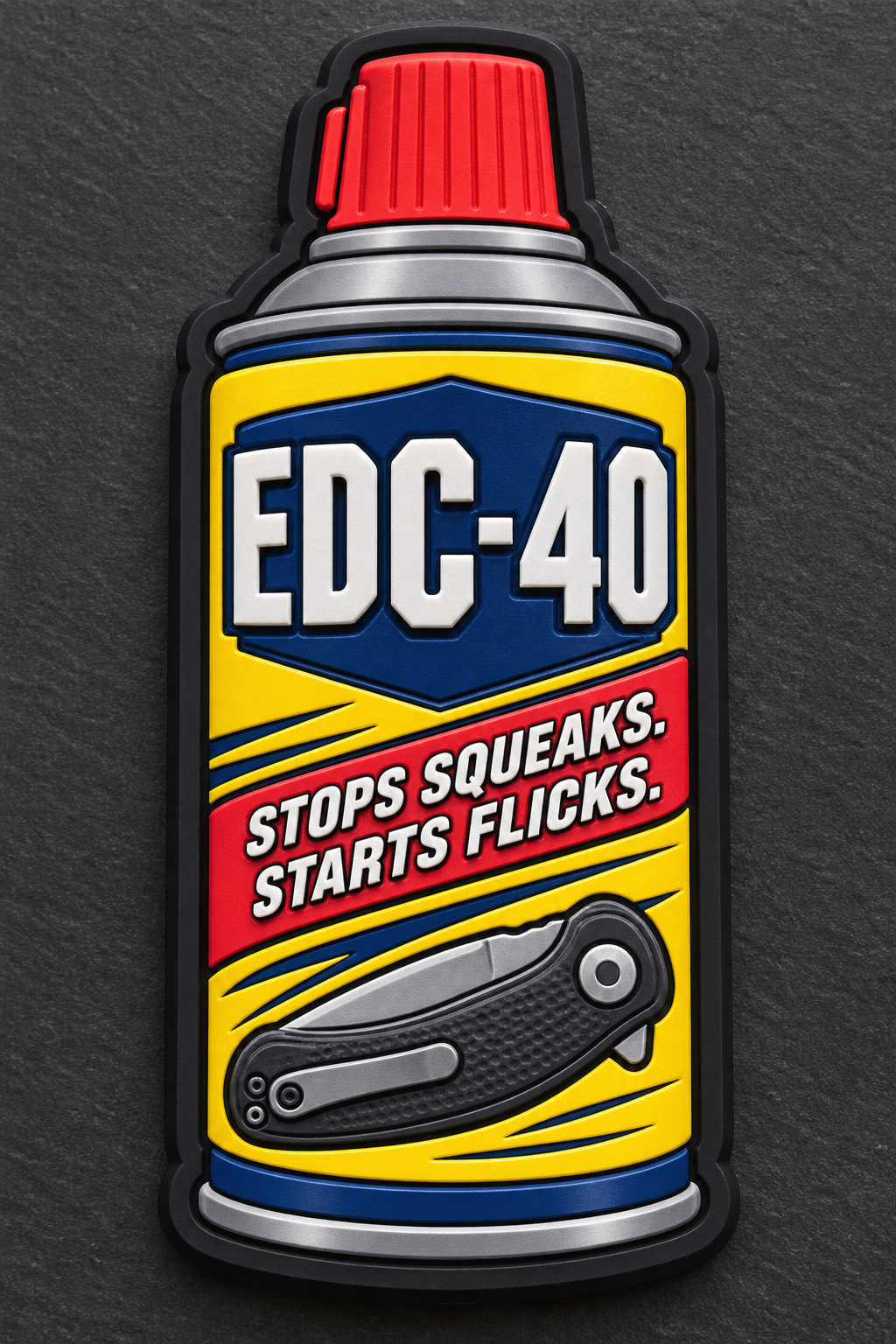 EDC40 – 3D Rubber Patch, limitiert auf 50 Stück (Pre-Order)