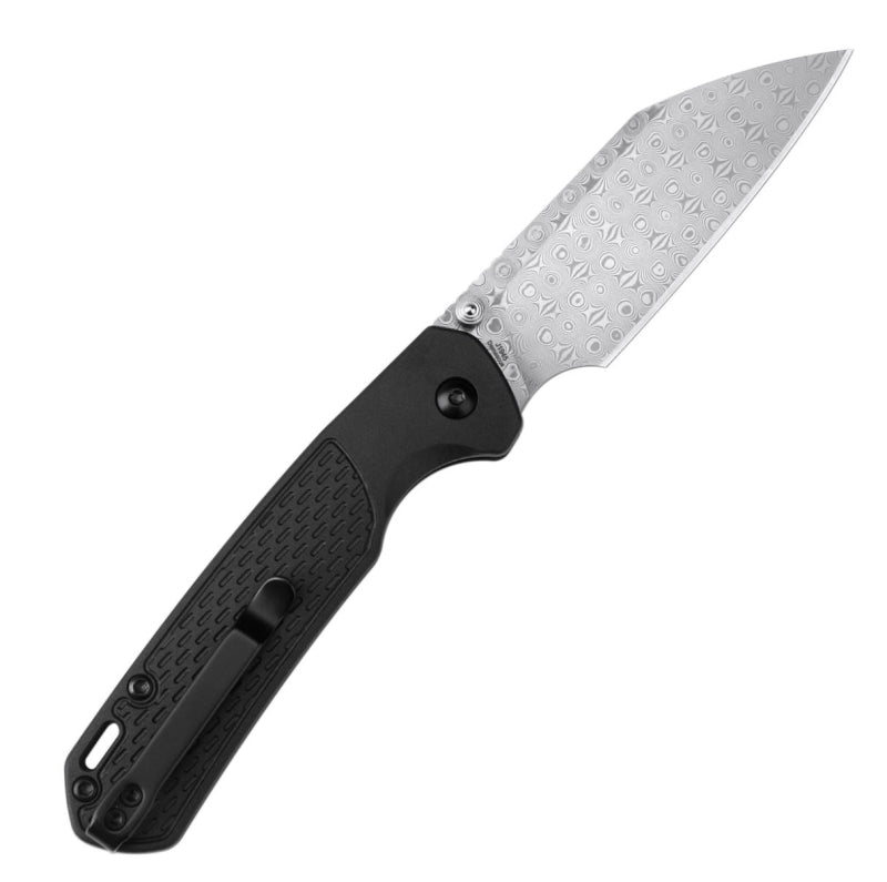 CJRB J1945D-BK Pyrite-Light, Damascus, Black FRN Taschenmesser