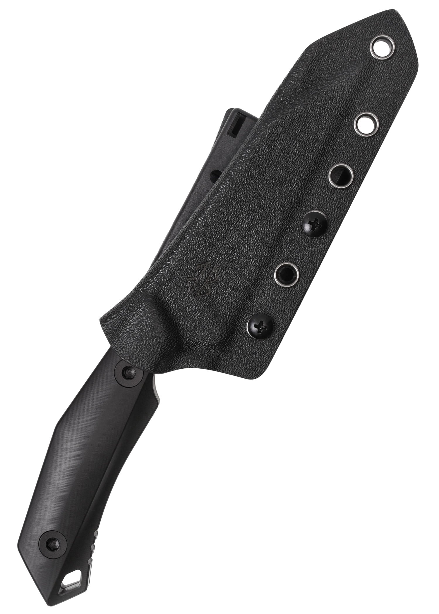 Berserk Blades THARN EDC Bundle SCHWARZ - Feststehendes Messer + Gürtelbefestigung Berserker Blades Bundle