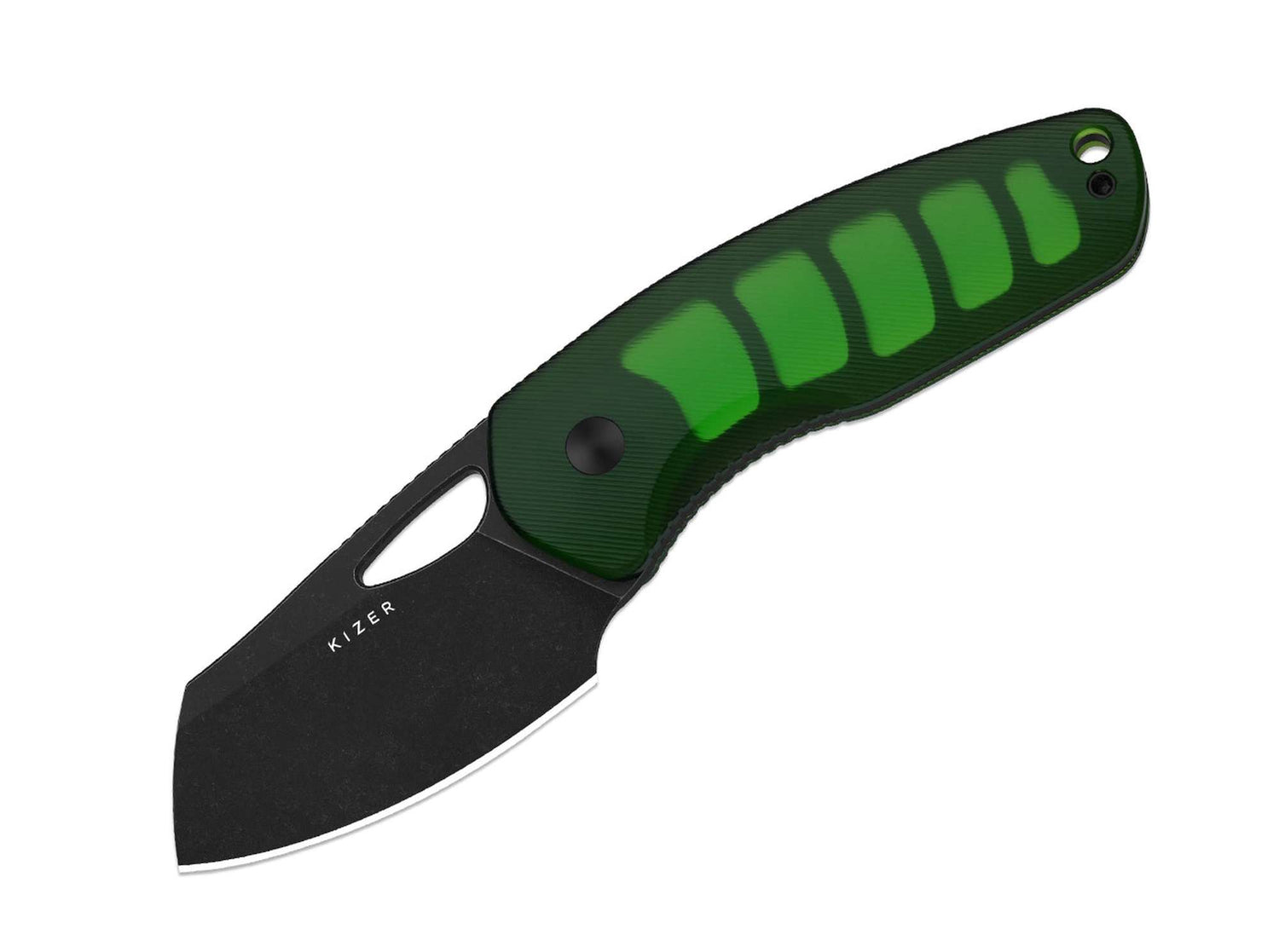 Kizer Hornet 14C28N Green Acrylic – EDC Taschenmesser
