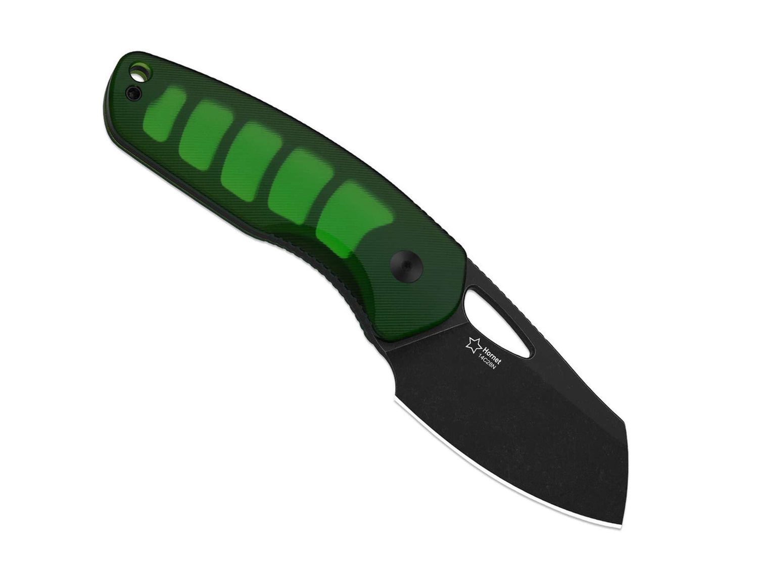 Kizer Hornet 14C28N Green Acrylic – EDC Taschenmesser