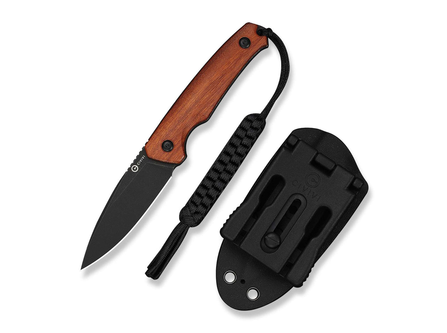 CIVIVI Altus Fixed Blade 14C28N Guibourtia – Feststehendes EDC-Messer Civivi Messer 02we108_3