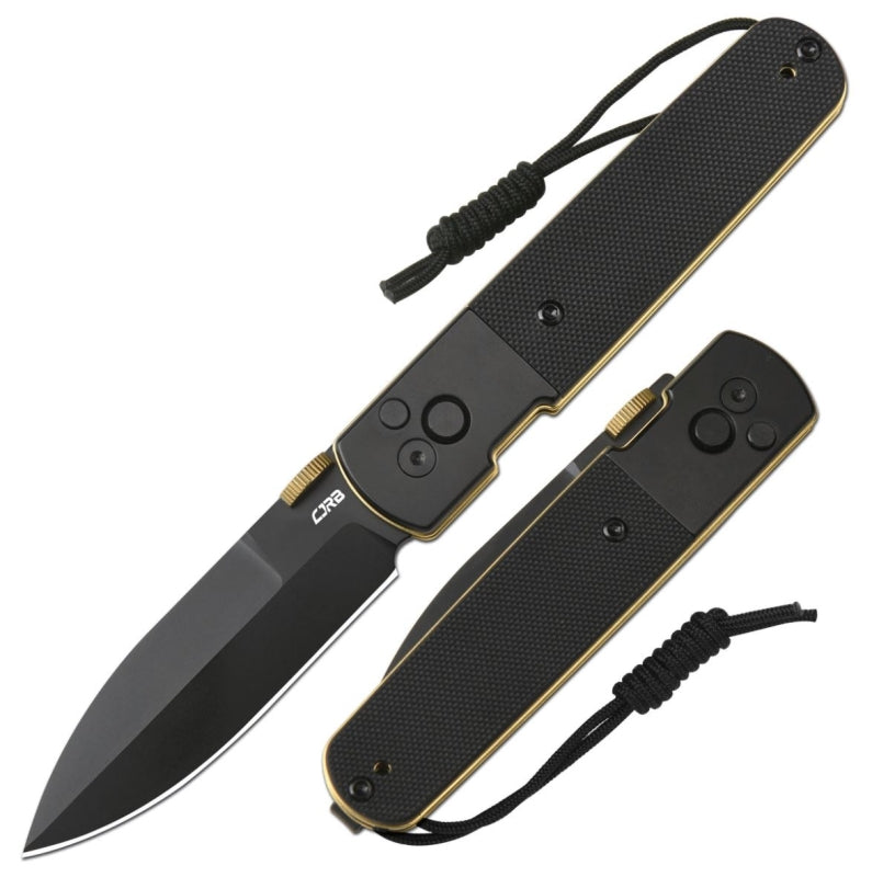 CJRBJ1951-BG Locust AR-RPM9 Black, Black G10/ Gold