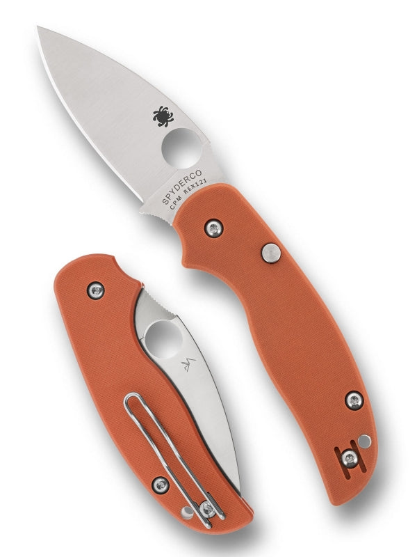 Spyderco Sage 6 CPM REX 121 C123GPBOR Burnt Orange G10, Taschenmesser