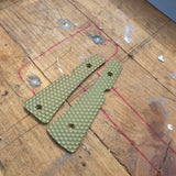 Inlay Titan honeycomb für SK-X Taschenmesser Brass(Inlay Version)