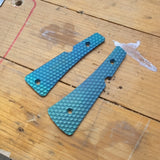 Inlay Titan honeycomb für SK-X Taschenmesser Blue/Green (Inlay Version)