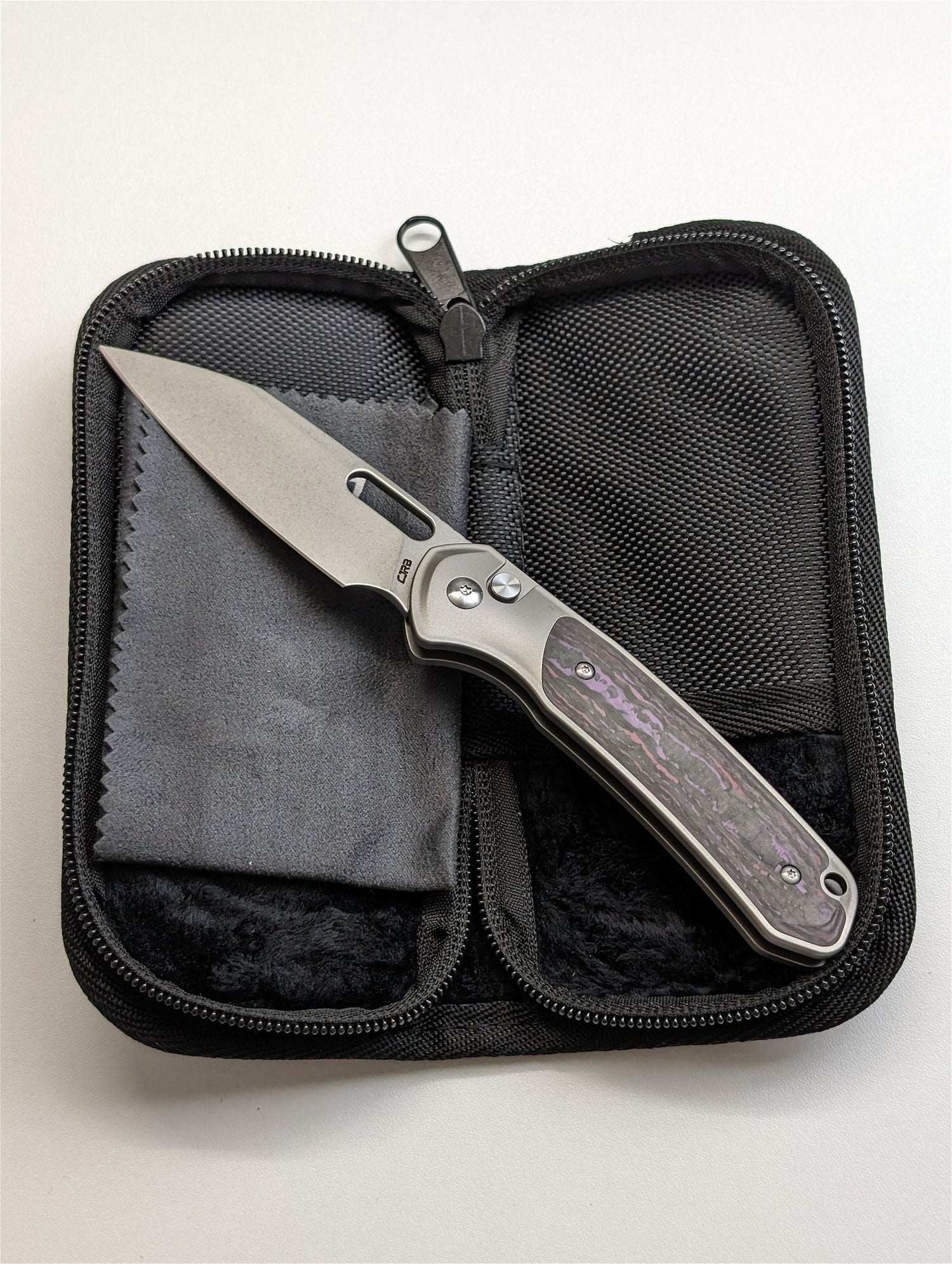 CJRB Aficionado Titan Carbon Taschenmesser