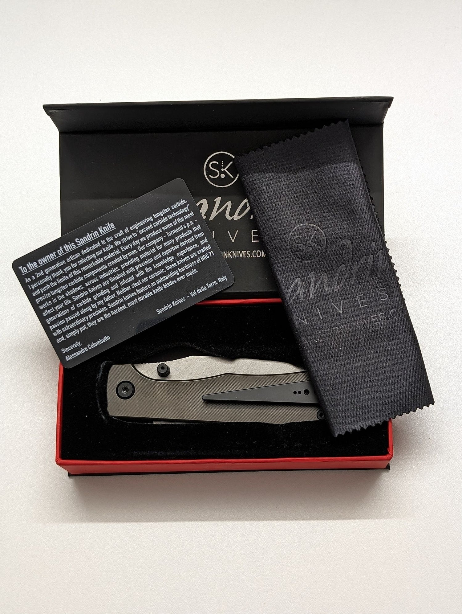 Sandrin Monza Zirconium Pocket Knife 