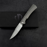 SK-X Slipjoint Taschenmesser - CPM20CV Stahl satin Handfinish full Titan - Flachschliff