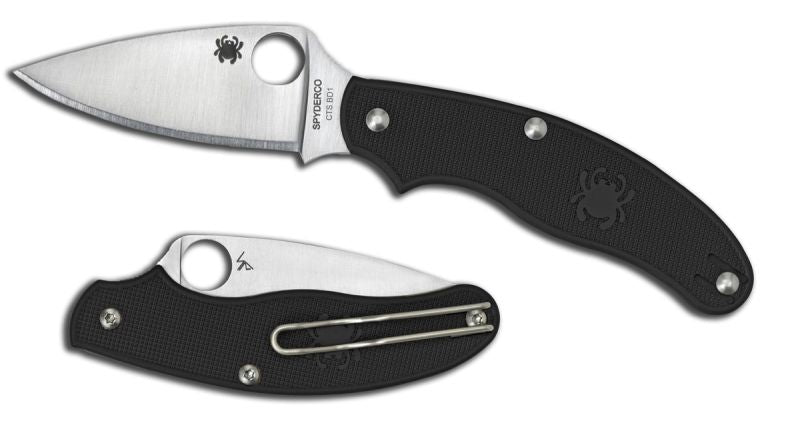 Spyderco C94PBK UK Penknife, LEAF Shape, FRN