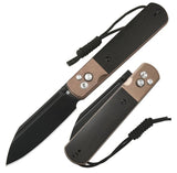 ARTC 1875P-BRG Holm, AR-RPM9 Black Blade Ebony Wood Pocket Knife