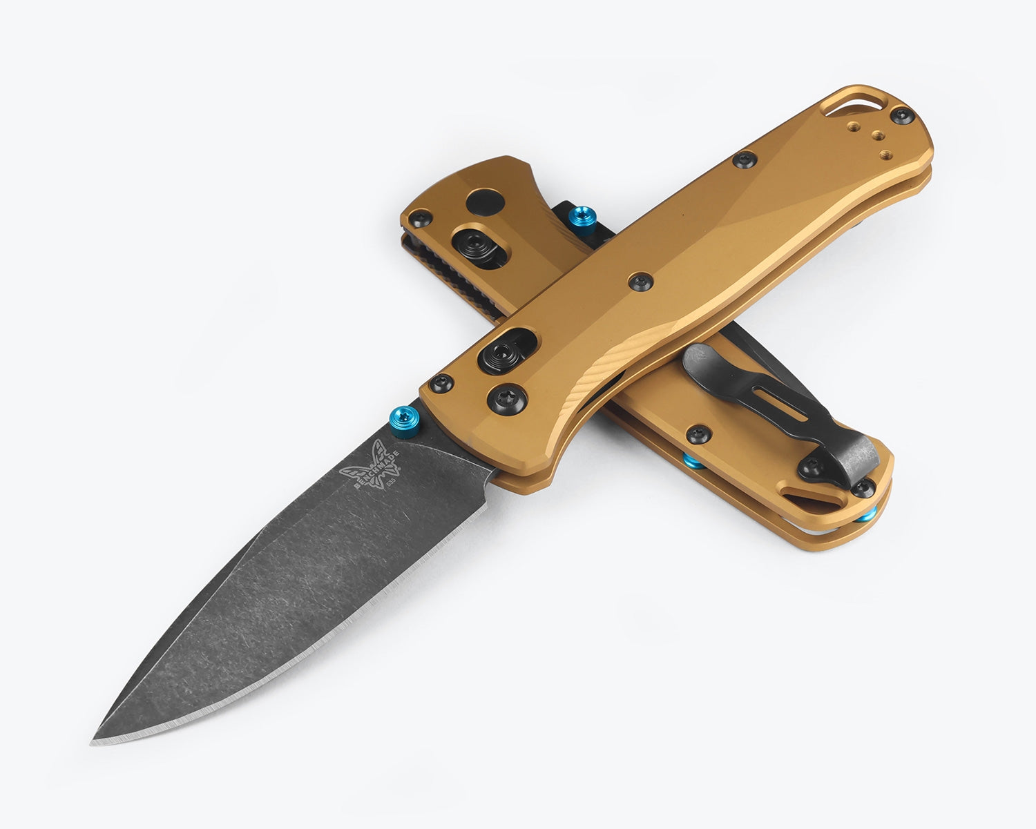 Benchmade 535BK-07 BUGOUT, Burnt Brass Aluminum