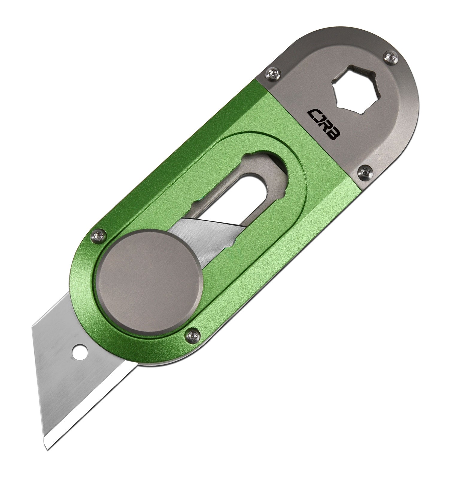 CJRB J1941G-GN Breeze Carbon Steel, Green Titanium Alu Boxcutter