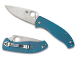 Spyderco C122TIBLP Tenacious Blue Titanium 