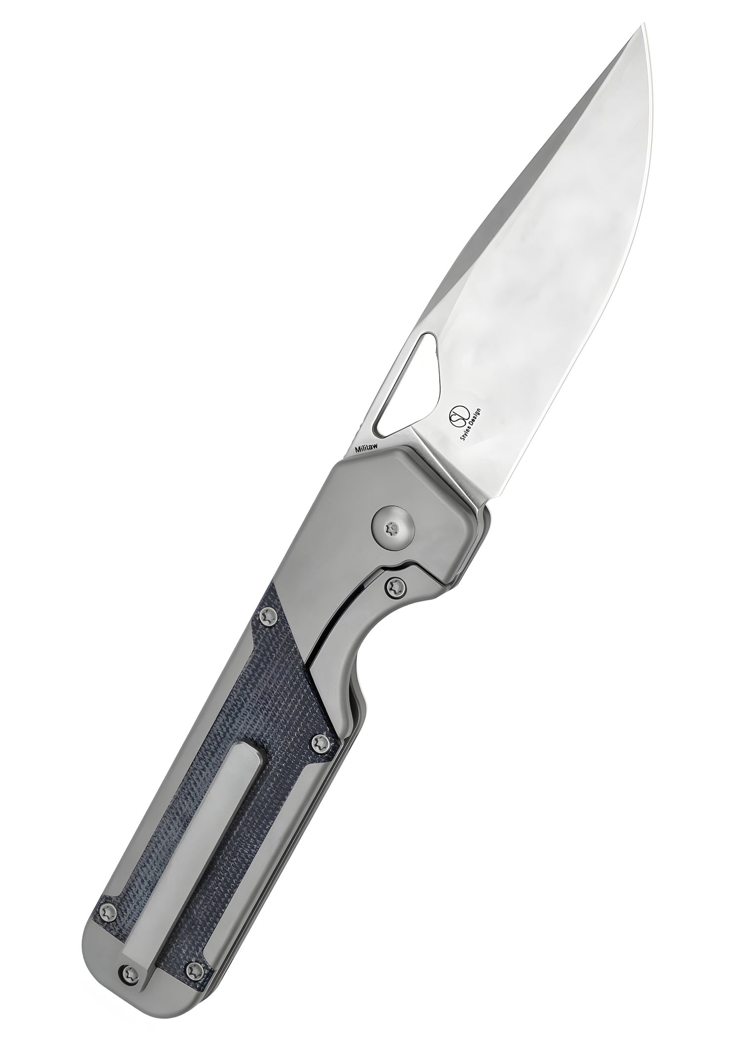 Kizer Knives MILITAW, Titan + Micarta, stonewashed, Taschenmesser