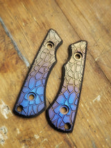 Schalenpaar "Stone" Anodisiertes Titan für das SK09EDC Messer - 2. Gen. plus zukünftige